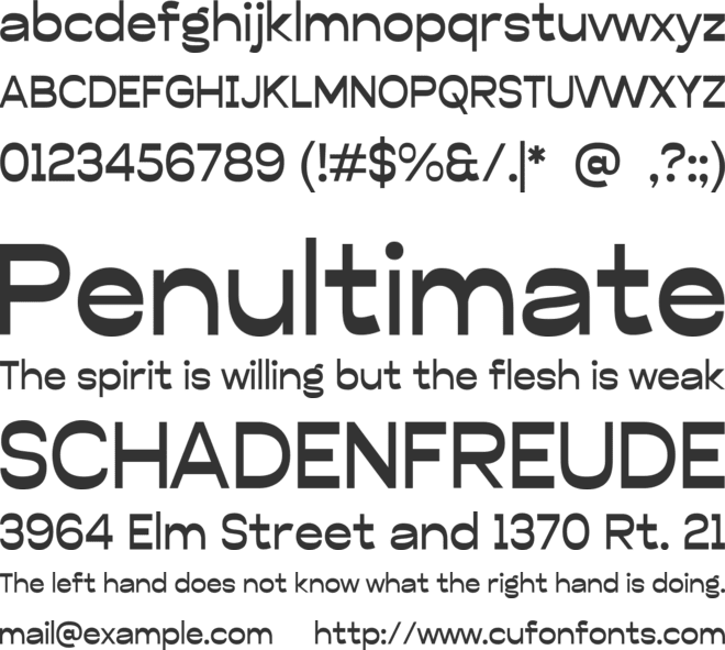 Ruschale font preview