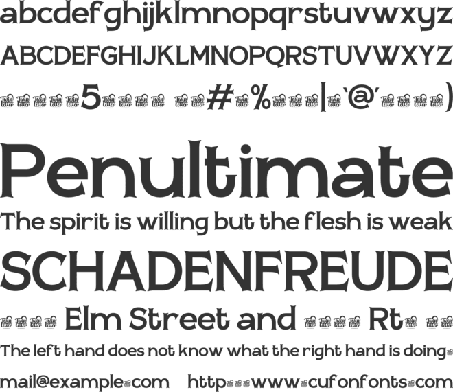 BUROEK Trial font preview