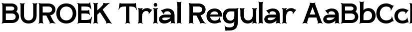 BUROEK Trial Regular font