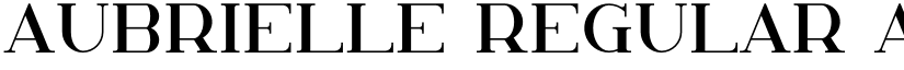 Aubrielle Regular font
