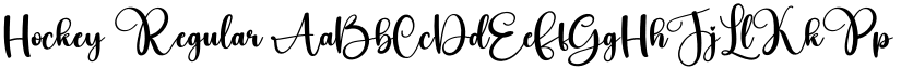 Hockey Regular font