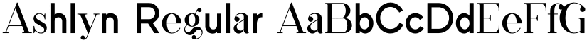 Ashlyn Regular font