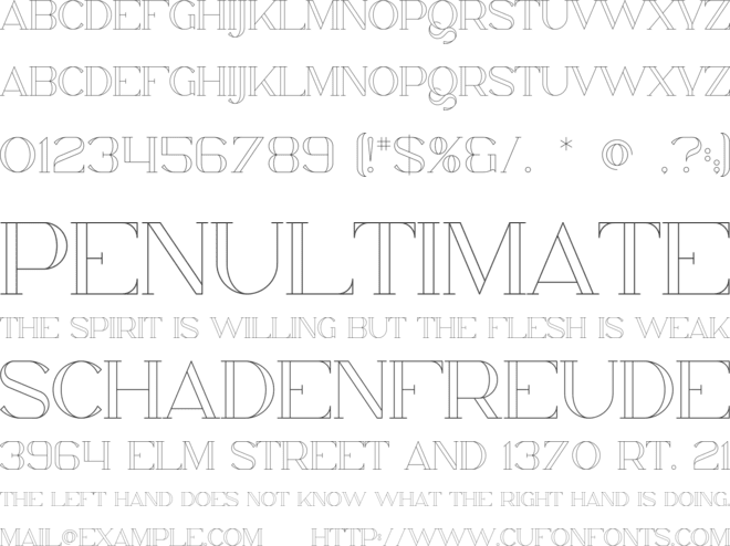 Arianne font preview