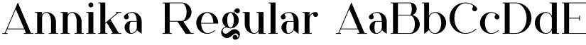 Annika Regular font