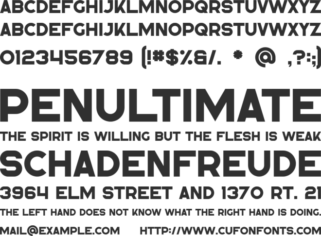 Addison font preview