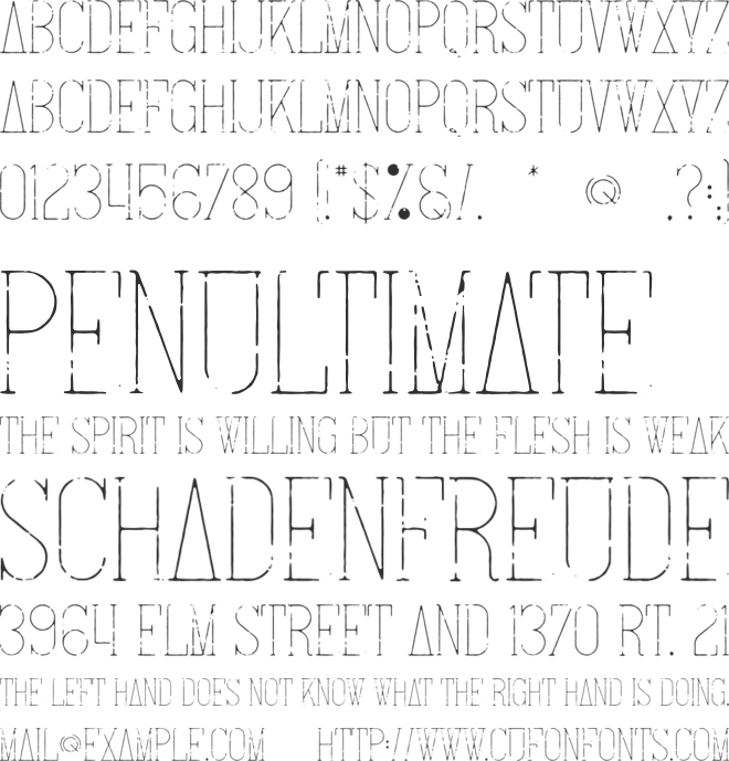 Willow font preview