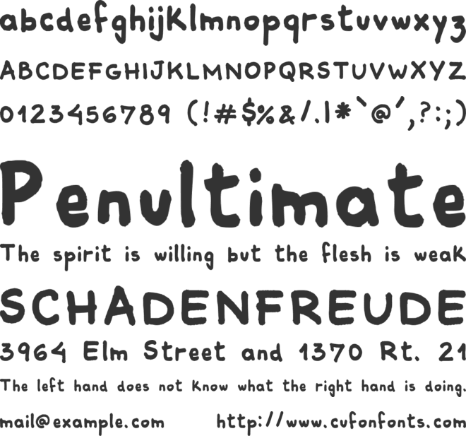 Comiquita Sans font preview