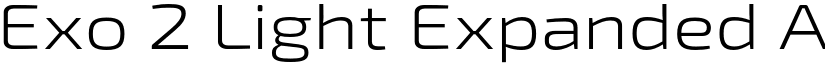 Exo 2 Light Expanded font