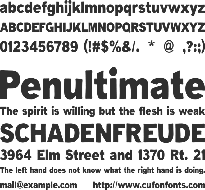 Tinsley font preview