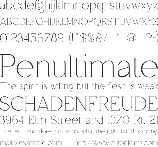 Sienna font preview