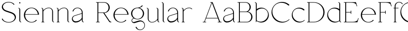 Sienna Regular font