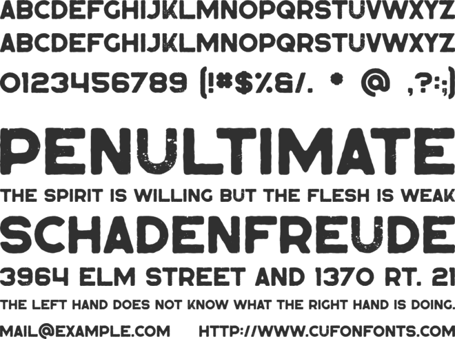 Ruby font preview