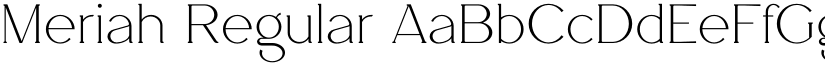 Meriah Regular font