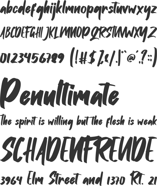 Arlinda font preview