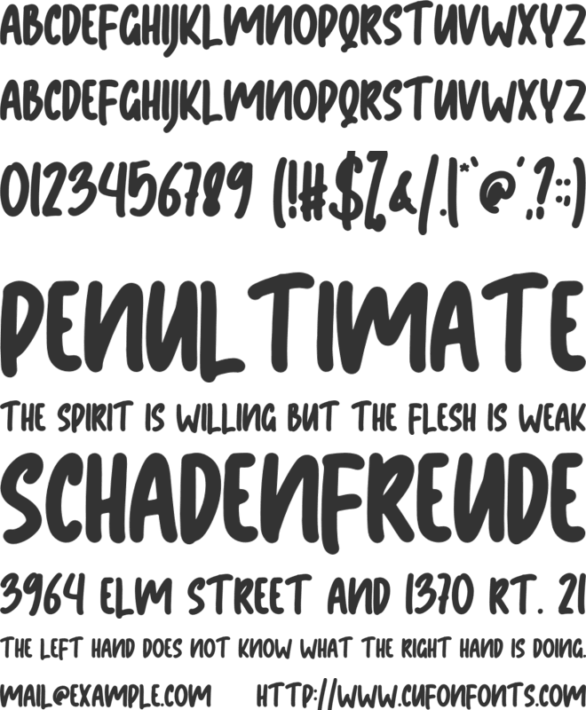 Apmonse font preview