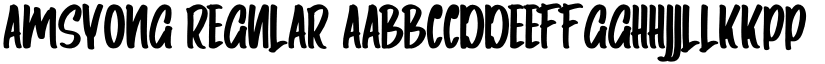Amsyong Regular font
