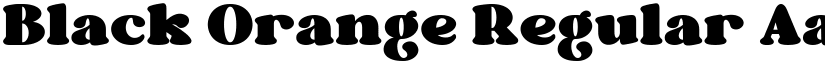 Black Orange Regular font