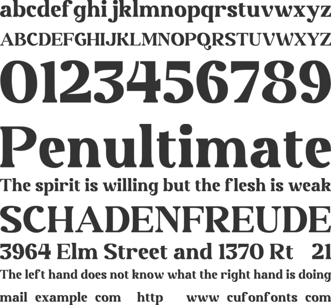 Kaviron Free font preview