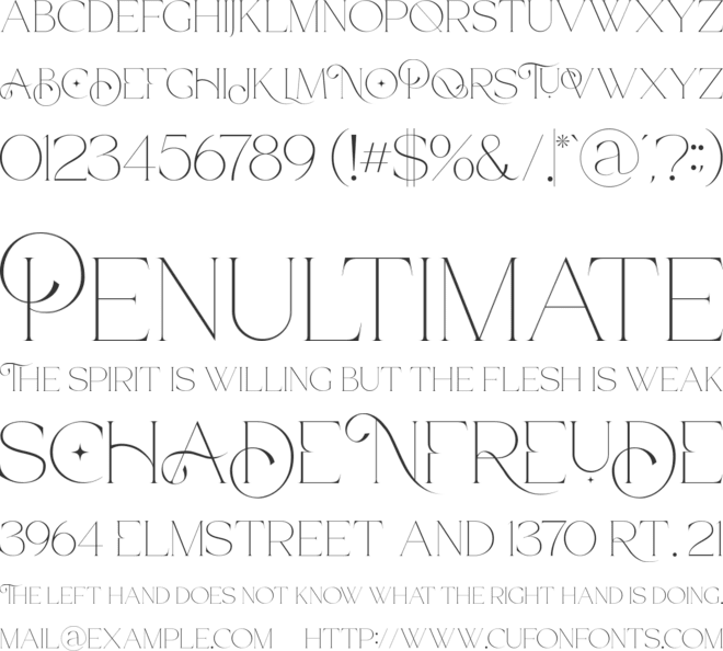 CiaoMilan font preview