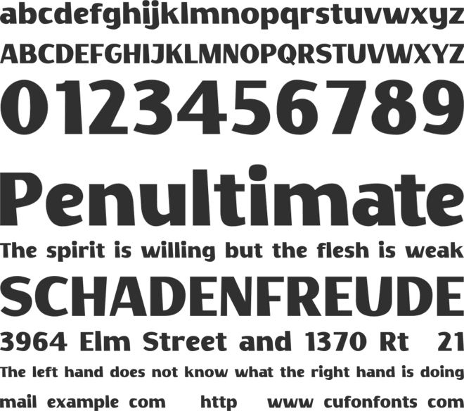 Party Palm font preview