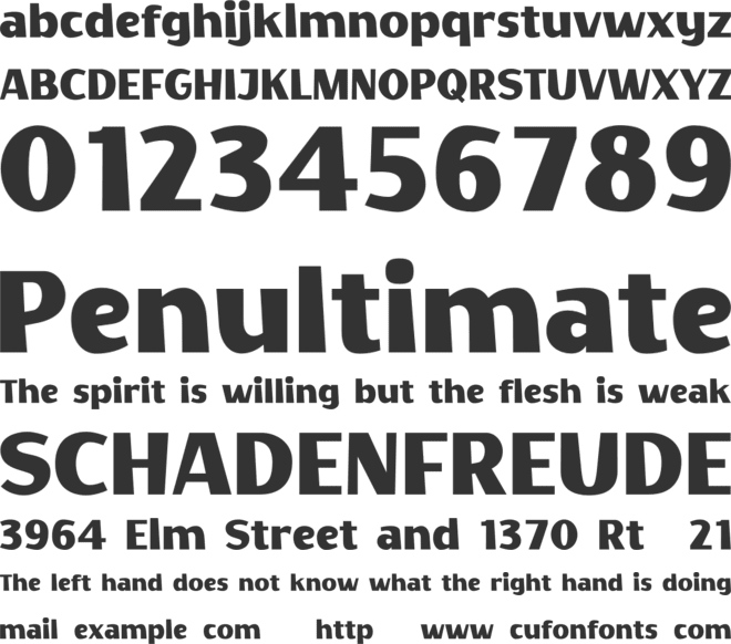 Party Palm font preview