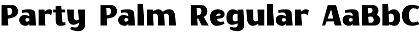 Party Palm Regular font