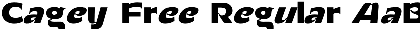 Cagey Free Regular font
