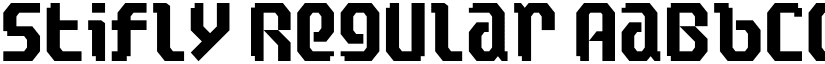 Stifly Regular font