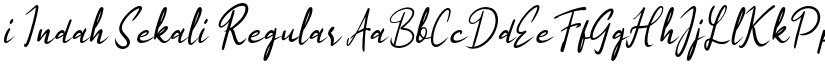 i Indah Sekali Regular font