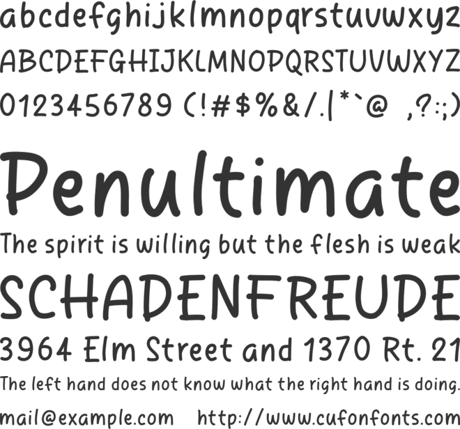 Nampula City font preview