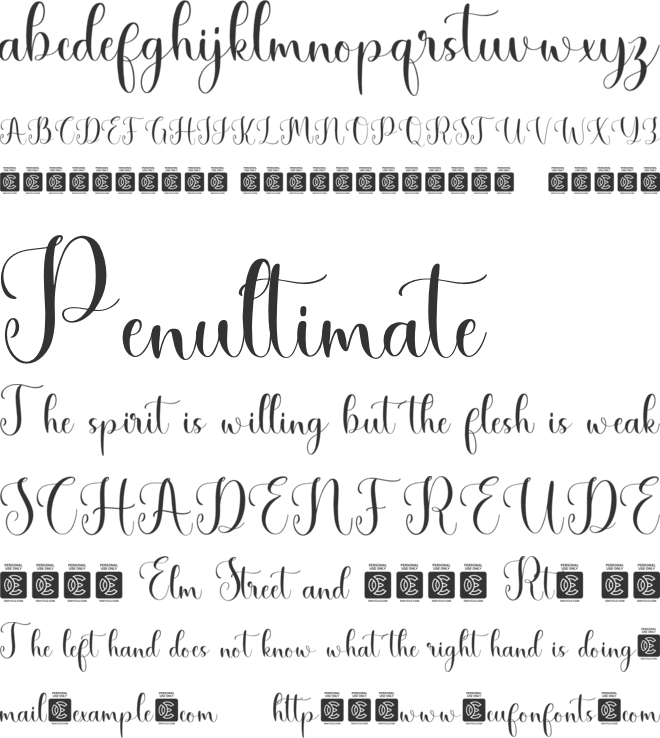 NCL Besty Sigenjo font preview