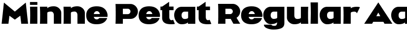Minne Petat Regular font