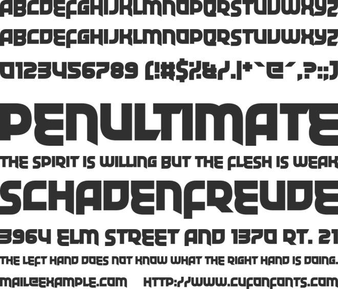 Fatal Distraction font preview