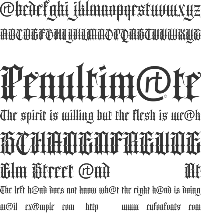 Bhilligod font preview