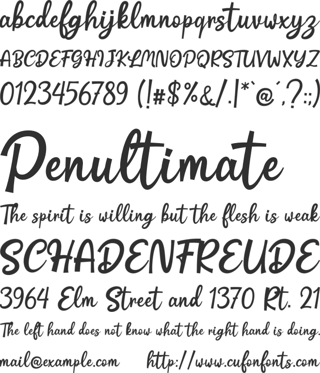 Lindra font preview