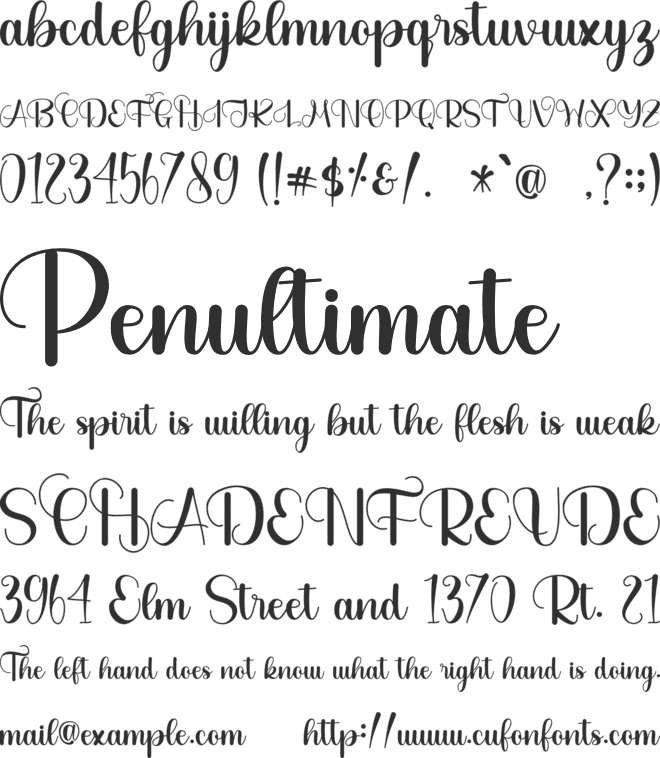 Christmas Beautiful - Personal font preview