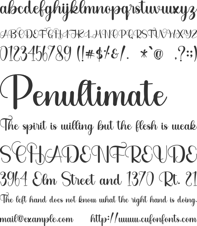 Christmas Beautiful - Personal font preview