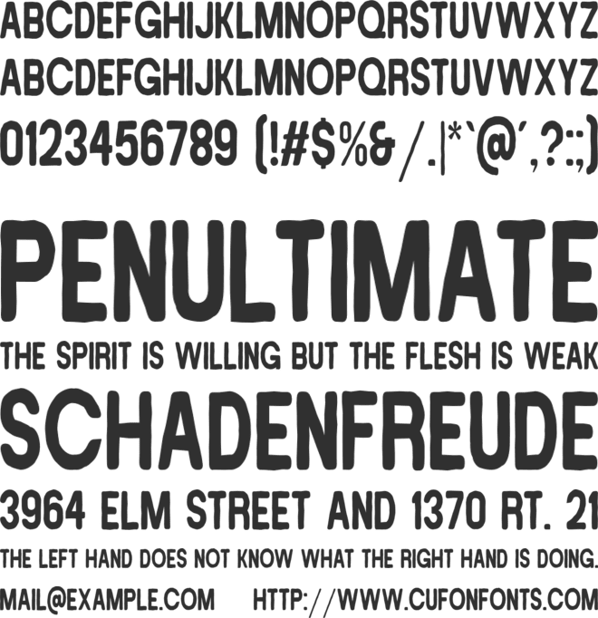 Power Slime font preview