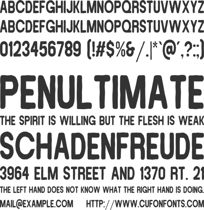 Power Slime font preview