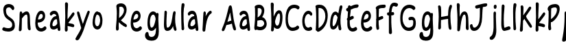 Sneakyo font download