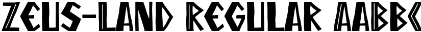 Zeus-Land font download