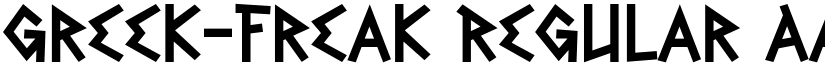 Greek-Freak Regular font