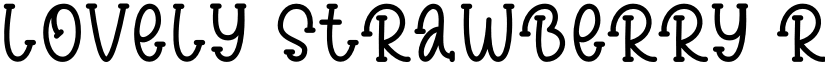 Lovely Strawberry Regular font