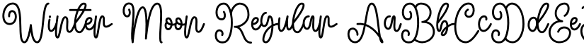 Winter Moon Regular font