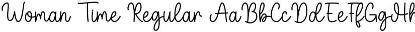 Woman Time Regular font