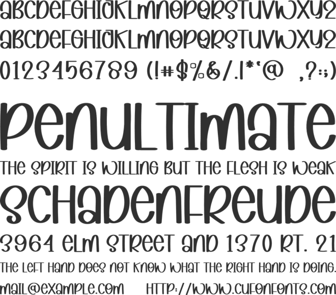 Raight  House font preview