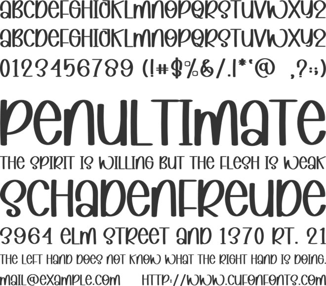 Raight  House font preview