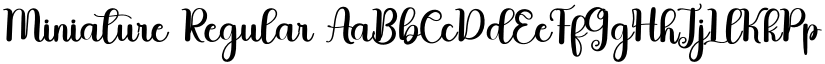 Miniature Regular font