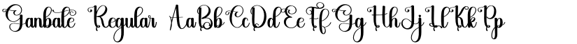 Ganbate Regular font