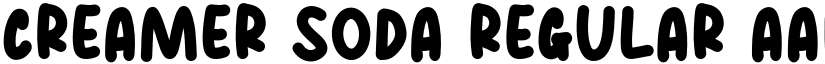 Creamer Soda Regular font